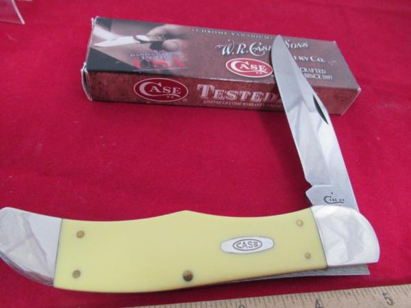 Case XX 2017 Discontinued Yellow Delrin Folding Hunter Pattern # 3165CV Case XX 2017 Discontinued Yellow Delrin Folding Hunter Pattern # 3165CV