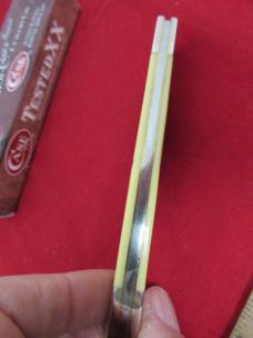 Case XX 2017 Discontinued Yellow Delrin Folding Hunter Pattern # 3165CV