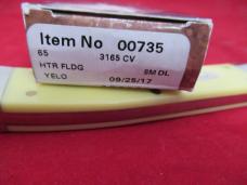 Case XX 2017 Discontinued Yellow Delrin Folding Hunter Pattern # 3165CV