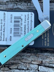CASE XX ** 2025 SEAFOAM GREEN G10 ICHTHUS SHIELD SMOOTH BABY DOC