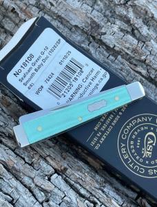 CASE XX ** 2025 SEAFOAM GREEN G10 ICHTHUS SHIELD SMOOTH BABY DOC