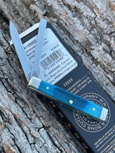 CASE XX ** 2025 CARIBBEAN BLUE SAWCUT JIGGED BONE BABY DOC