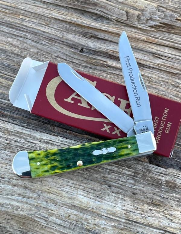 CASE XX ** FPR 2025 GREEN APPLE PEACH SEED JIGGED BONE TRAPPER