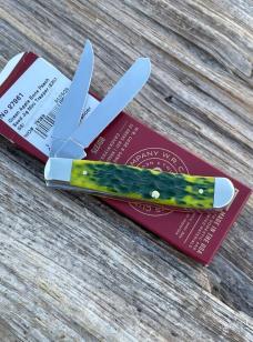 CASE XX ** FPR 2025 GREEN APPLE PEACH SEED JIGGED BONE MINI TRAPPER