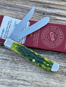 CASE XX ** FPR 2025 GREEN APPLE PEACH SEED JIGGED BONE MINI TRAPPER