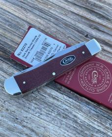 CASE XX ** FPR 2025 DARK RED BURLAP MICARTA SMOOTH TRAPPER CS
