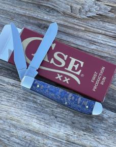 CASE XX ** FPR 2025 BLUE SYCAMORE WOOD SMOOTH MINI TRAPPER