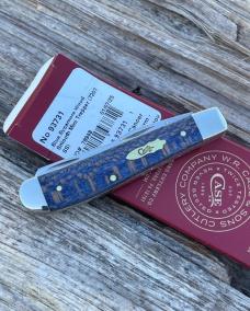 CASE XX ** FPR 2025 BLUE SYCAMORE WOOD SMOOTH MINI TRAPPER
