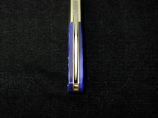 Schatt & Morgan Blurple Jigged Bone Barlow Knife By Cooper Cutlery Rare C69B Clip Blade Made In USA 