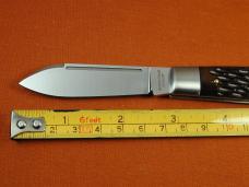 Beaver Falls Cutlery 2024 Bourbon Jigged Bone Jack Knife from Cooper Cutlery Integral Bolsters USA 