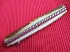 Vintage Russian Stag Leopard Switchblade Knife