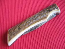 Vintage Russian Stag Leopard Switchblade Knife