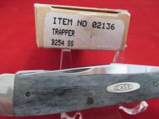 Case XX  1991 Missing Dot Blue Bone Trapper Pattern # B254 SS
