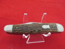 Schrade Walden NY USA Peach Seed Jigged Split Back Whittler EDC