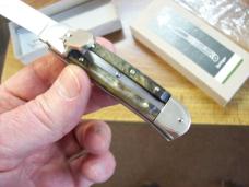 Hubertus Knife Solingen, Germany Small 08 Rare BIg Horn Edition 5 3/4 " Open Lilyput NIB