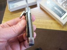 Hubertus Knife Solingen, Germany Small 08 Rare BIg Horn Edition 5 3/4 " Open Lilyput NIB