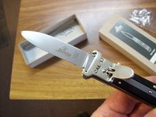 Hubertus Knife Shellpuller Patronenzieher Solingen Large Size 11 Exotic Black Ebonywood UNUSED NIB.