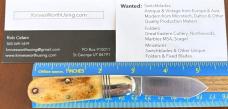 Great Eastern Cutlery Tidioute #252117 Little Jack Knife, Pioneer Bone Scale , (GEC 25) 