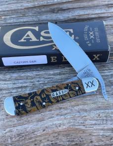 CASE XX ** SFO SMOOTH ANTIQUE BONE STRUT & RUT DROP POINT RUSSLOCK