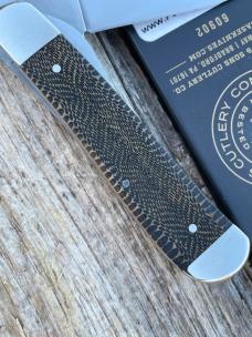 CASE XX ** SFO SMOOTH ANTIQUE BONE SNAKESKIN DROP POINT RUSSLOCK