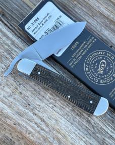 CASE XX ** SFO SMOOTH ANTIQUE BONE SNAKESKIN DROP POINT RUSSLOCK