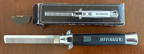 Rare Vintage AUTOMATIC OTF Switchblade Comb, Original Box, Japan
