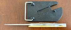 Vintage Parker Belt Buckle Folding Knife, Bone Scale, Japan, Unused