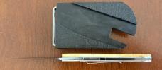 Vintage Parker Belt Buckle Folding Knife, Bone Scale, Japan, Unused