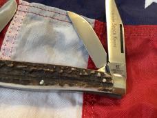 J A Henckels Premium Stockman Knife (mdl# 190) w/ Great Gnarly Stag Handles -NOS