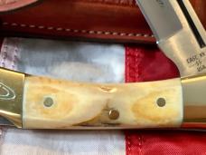 1981 Case xx Shark Tooth Folding Hunter w/ Sweet Stag Handles (P197 L SSP) +Orig Sheath