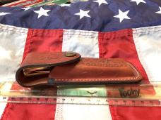 1981 Case xx Shark Tooth Folding Hunter w/ Sweet Stag Handles (P197 L SSP) +Orig Sheath