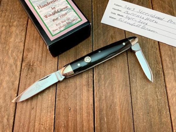 Wendell Carson Sleeveboard Half Whittler Buffalo Horn 2006