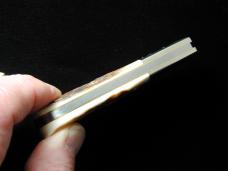 Schatt & Morgan Genuine Stag Cotton Barlow Knife by Cooper Cutlery Rare 69CB-S Made in USA