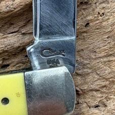 Case XX USA 3254 Trapper 2015 Yellow Folding Pocket Knife 2 blade clip spey (96)