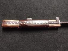 English Style Picklock Switchblade with Natural Rosewood Handles.