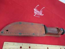Ka-Bar Leather Handle Fixed Blade Model # USN MK1