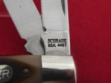Schrade Old Timer Saw Cut Delrin 4 Blade Stockman Model # 44OT