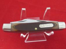 Schrade Old Timer Saw Cut Delrin 4 Blade Stockman Model # 44OT