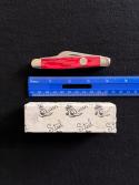 Queen RI4 Large Stockman Jack Knife with Gorgeous Red Ice Pearlite Scales MIB Schatt Morgan