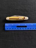 Robeson Equal End Jack Knife with Fancy Butter & Molasses Striped Celluloid Scales 