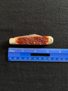 Robeson Swell End Jack Knife with Strawberry Red Jigged Scales
