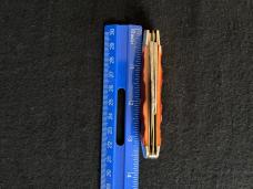 Robeson Swell End Jack Knife with Strawberry Red Jigged Scales