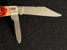 Robeson Swell End Jack Knife with Strawberry Red Jigged Scales