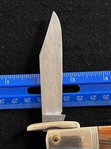Ideal Products Inc Swing Guard Cheetah style Lockback Knife with Striped Scales