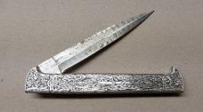 13" Viking Theme Ultra Deep Engraved Dagger Blade Double Eagle Switchblade