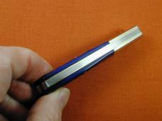 Schatt & Morgan Blurple Jigged Bone Barlow Knife By Cooper Cutlery Rare C69B Clip Blade Made In USA 