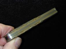 Schatt & Morgan Smooth Abalone Barlow Knife By Cooper Cutlery Rare C69A Clip Blade Made In USA 