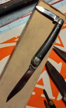 COBBLED *** Anton Wingen Jr. Germany/ Colonial Prov USA 2 Blade Wood Handle Knife
