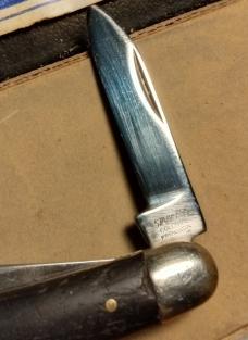 COBBLED *** Anton Wingen Jr. Germany/ Colonial Prov USA 2 Blade Wood Handle Knife
