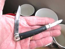 COBBLED *** Anton Wingen Jr. Germany/ Colonial Prov USA 2 Blade Wood Handle Knife